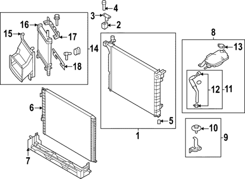 Radiator & Components for 2025 Genesis G90 #0