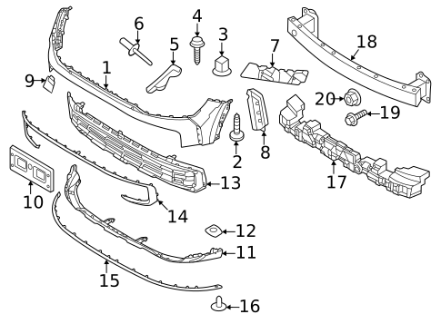 Bumper & Components - Front for 2023 Kia Sportage #0