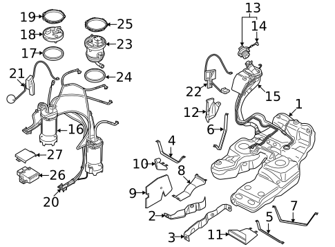 Fuel System Components for 2009 Audi Q7 #0
