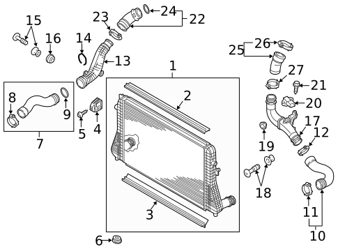 Intercooler for 2015 Volkswagen Passat #0