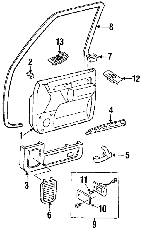 Door for 1998 Acura SLX #3