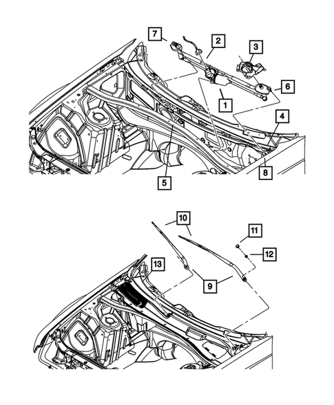Wiper and Washer System for 2011 Chrysler 300 #0