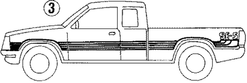 Stripe Tape for 1988 Mazda B2200 #5