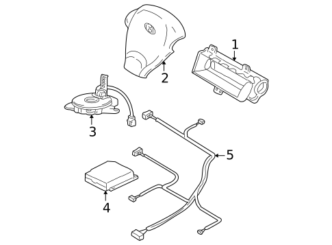Air Bag Components for 2004 Hyundai Santa Fe #0