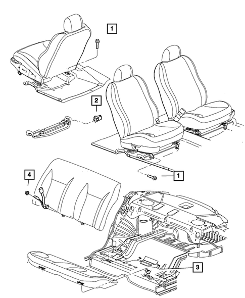 Adjusters, Covers, Shields, and Risers for 2002 Chrysler 300M #2