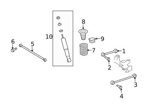 Rear Suspension for 2022 Lexus GX460 #1