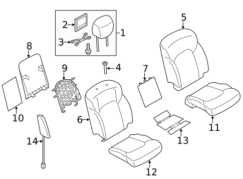 Heated Seats for 2014 INFINITI QX80 #1