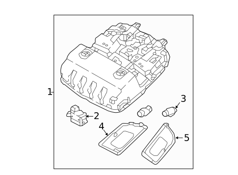 Overhead Console for 2021 Hyundai Tucson #1