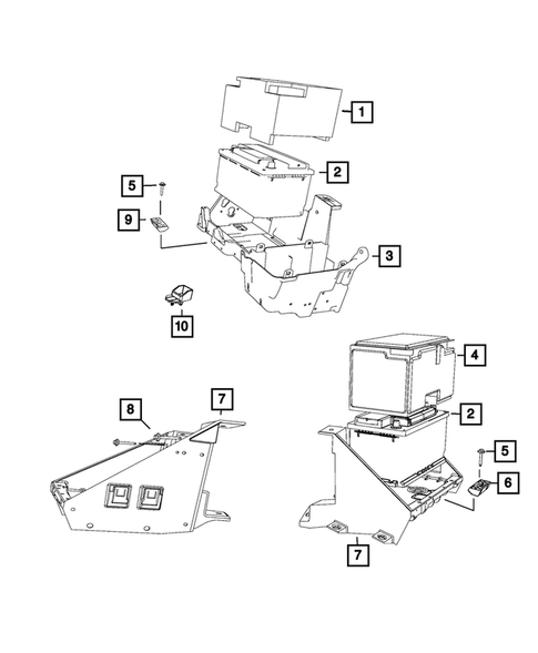 Battery, Battery Tray and Cables for 2018 Ram 3500 #6