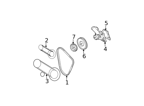 Water Pump for 2000 Hyundai Accent #0