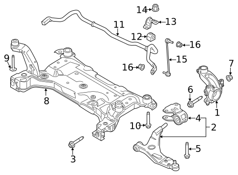 Suspension Components for 2016 Lincoln MKC #1