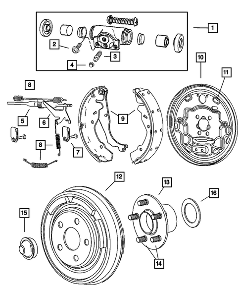 Rear Brakes for 2004 Chrysler PT Cruiser #3