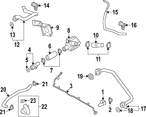 Hoses & Lines for 2024 Porsche Cayenne #0