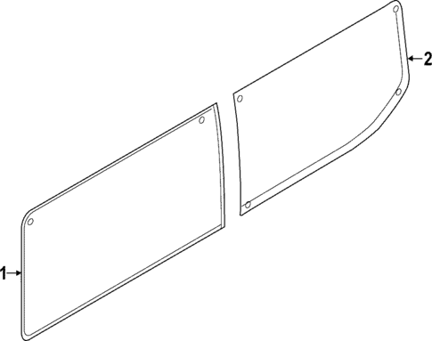 Glass - Side Panel for 2024 Ford E-Transit #2