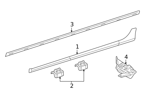 Exterior Trim - Pillars for 2006 Volkswagen Rabbit #0