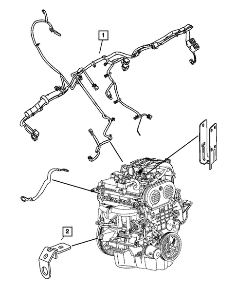 Wiring-Powertrain for 2008 Dodge Nitro #3
