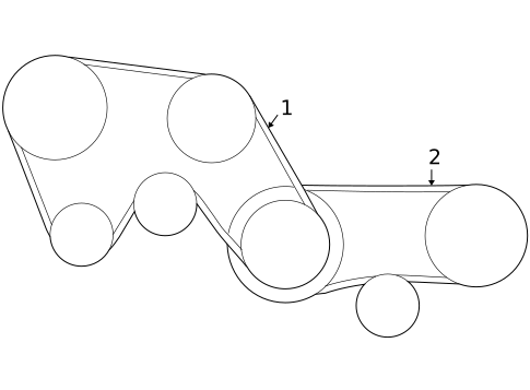 Belts & Pulleys for 2004 INFINITI FX35 #0
