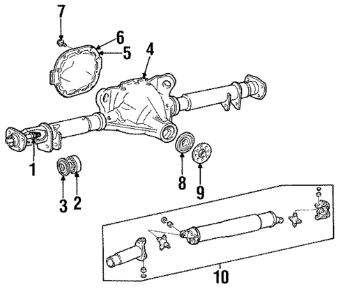 Axle Housing for 1994 Lincoln Town Car #0