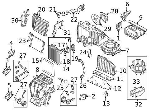 Evaporator & Heater Components for 2015 Volkswagen Jetta #13