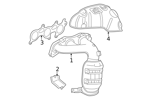 Exhaust Manifold for 2016 Toyota Highlander #0