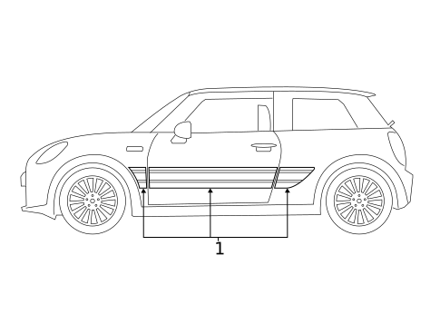 Stripe Tape for 2020 Mini Cooper Clubman #4
