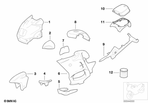 Painted Parts for 1998 BMW-Motorrad R 1100 RT #4