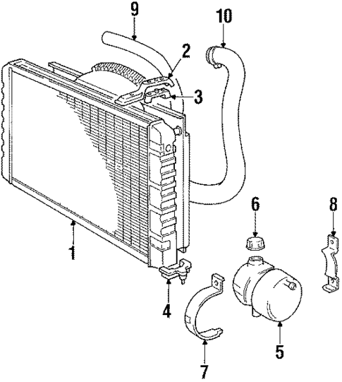 Radiator & Components for 1991 Volvo 780 #0