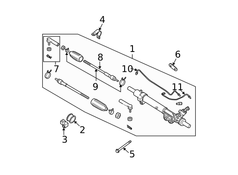 Steering Gear & Linkage for 2010 Nissan TITAN #0