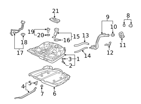 Senders for 1996 Acura RL #1