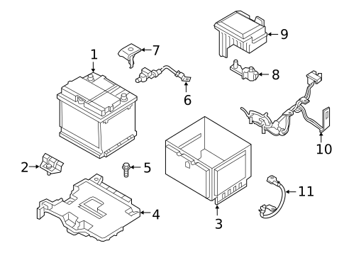 Battery for 2021 Hyundai Veloster N #0