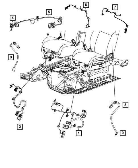 Wiring-Body and Accessories for 2015 Jeep Patriot #2