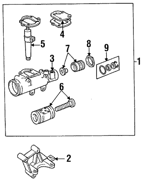 Steering Gear for 1988 Jeep Wrangler #0