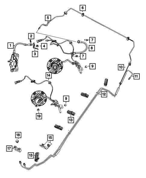 Hydraulic Control Unit, Brake Tubes and Hoses for 2013 Jeep Compass #1