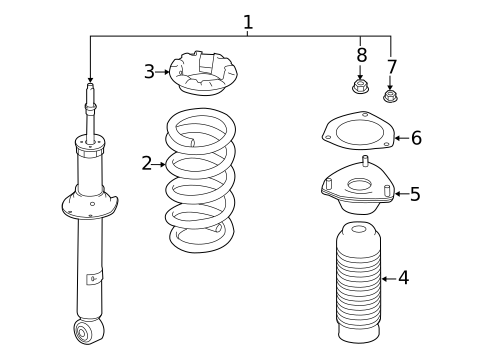 Struts & Components for 2020 INFINITI Q50 #0
