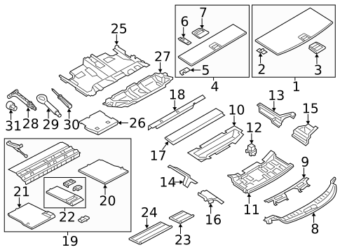 Interior Trim - Rear Body for 2016 BMW 535i GT xDrive #0