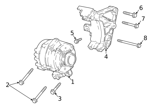 Alternator for 2017 GMC Canyon #0