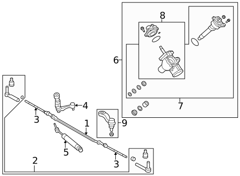 Steering Gear & Linkage for 2008 Hummer H2 #1