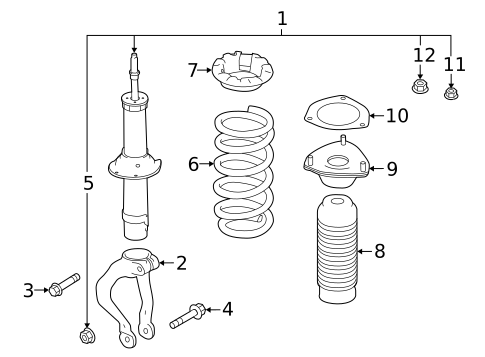 Struts & Components for 2019 INFINITI Q60 #4