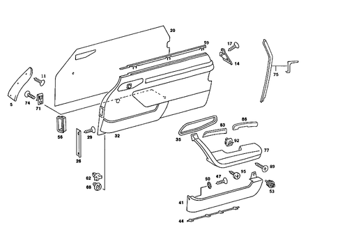 Door Paneling for 1986 Mercedes-Benz 560SL #0