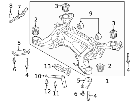 Suspension Mounting for 2019 Volvo XC60 #1