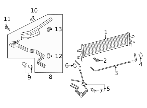 Oil Cooler for 2021 Ford F-250 Super Duty #0