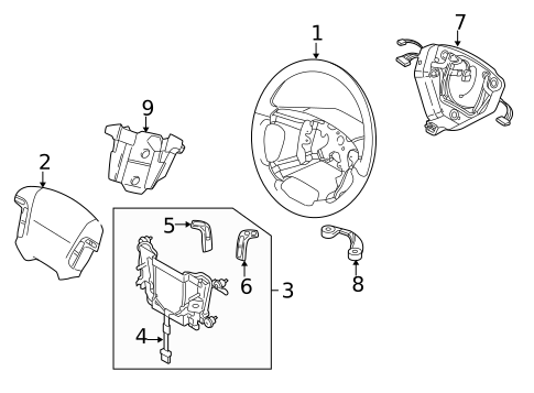 Steering Wheel & Trim for 2014 Volvo XC90 #0