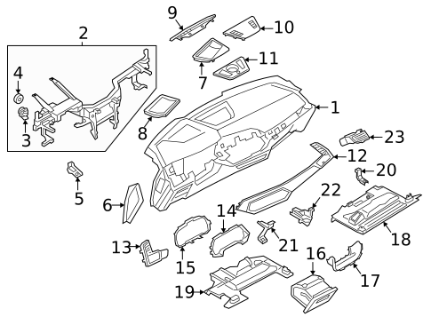 Instrument Panel for 2024 BMW X6 #2