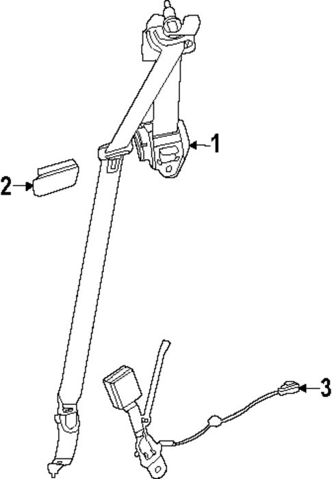 Third Row Seat Belts for 2025 Lexus LX700h #0