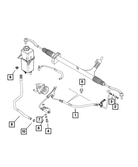 Power Steering Hoses for 2018 Ram ProMaster 1500 #2