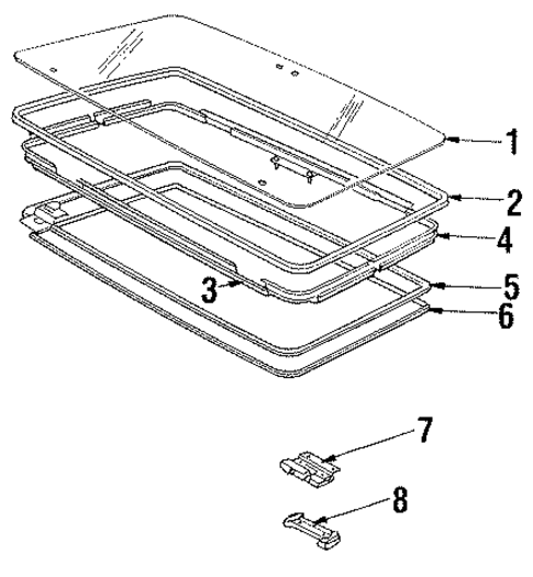 Sunroof for 1987 Oldsmobile Firenza #0
