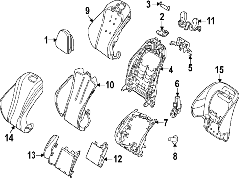 Driver Seat Components for 2025 Mercedes-Benz E450 #0