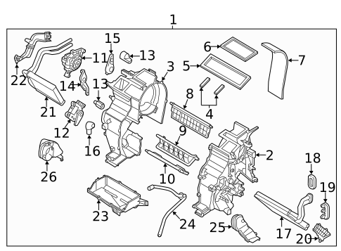 Condenser, Compressor & Lines for 2017 Kia Rio #1