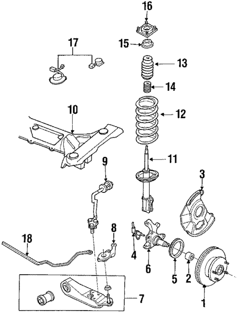 Front Brakes for 1988 Mazda 929 #0