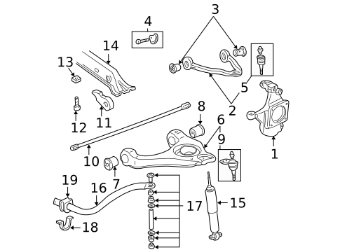 Stabilizer Bar & Components for 2006 Chevrolet Suburban 2500 #2